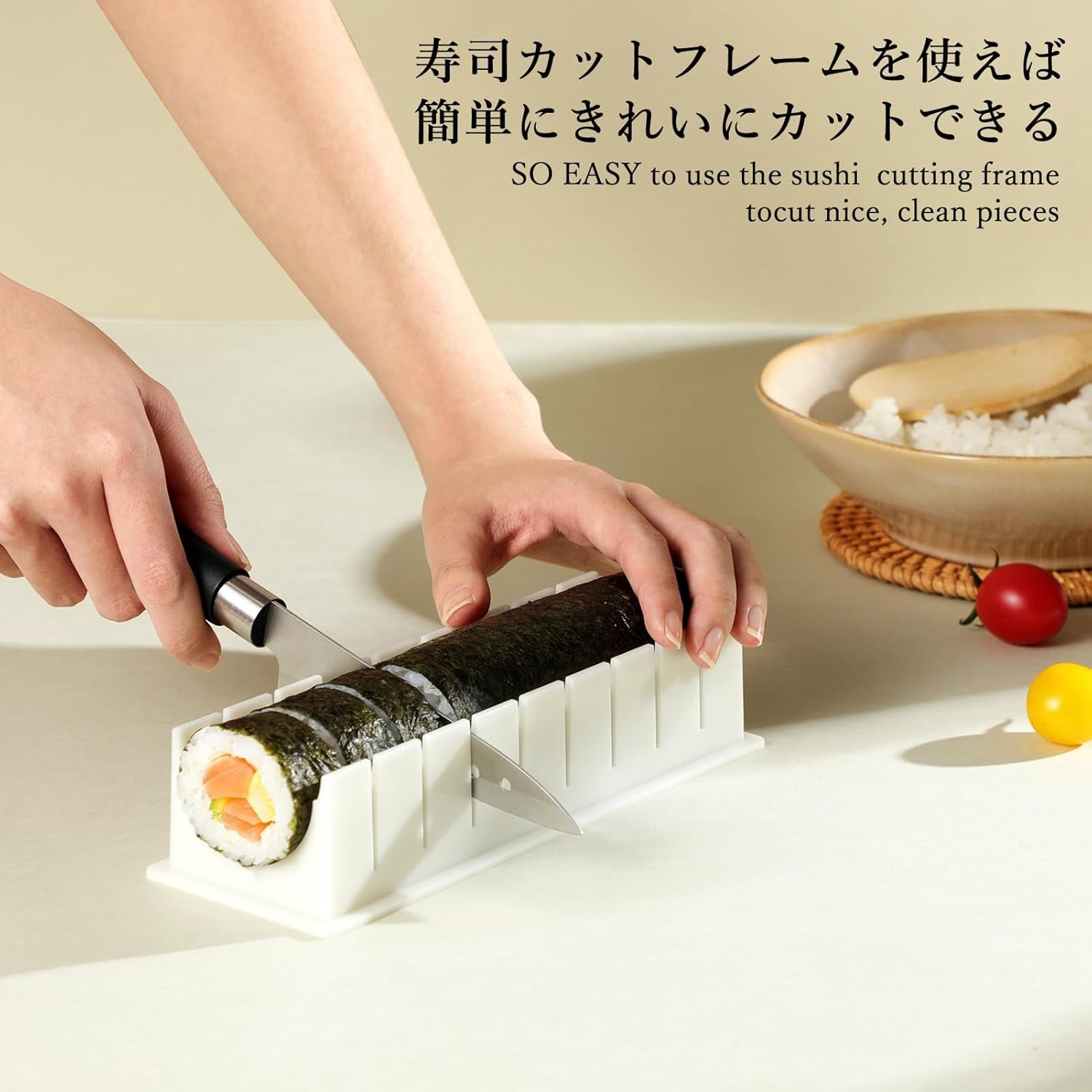 Sushi Making Kit, 20 in 1 Bazooka Roller Kit with Chef’S Knife, Bamboo Mats, Rice Mold, Temaki Sushi Mats, Rice Paddle, Spreader, Chopsticks, Sauce Dishes, Guide Book