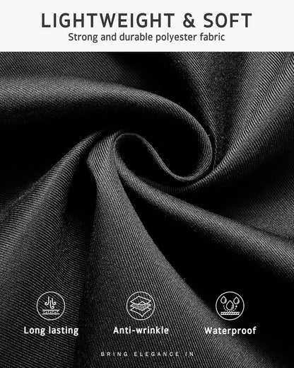 3 Pack Server Aprons with 3 Pockets, Waterdrop Resistant Waitress Waiter Waist Apron, 11.5-Inch Black