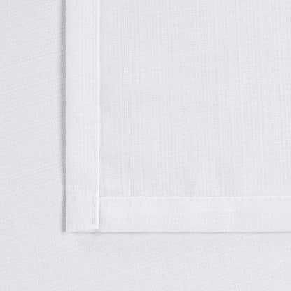 White Sheer Curtains 63 Inch Length 2 Panels for Bedroom, Light Filtering Linen Semi Sheer Privacy Curtains Grommet Opaque Textured Casual Drapes for Living Room, 52 X 63 Inch