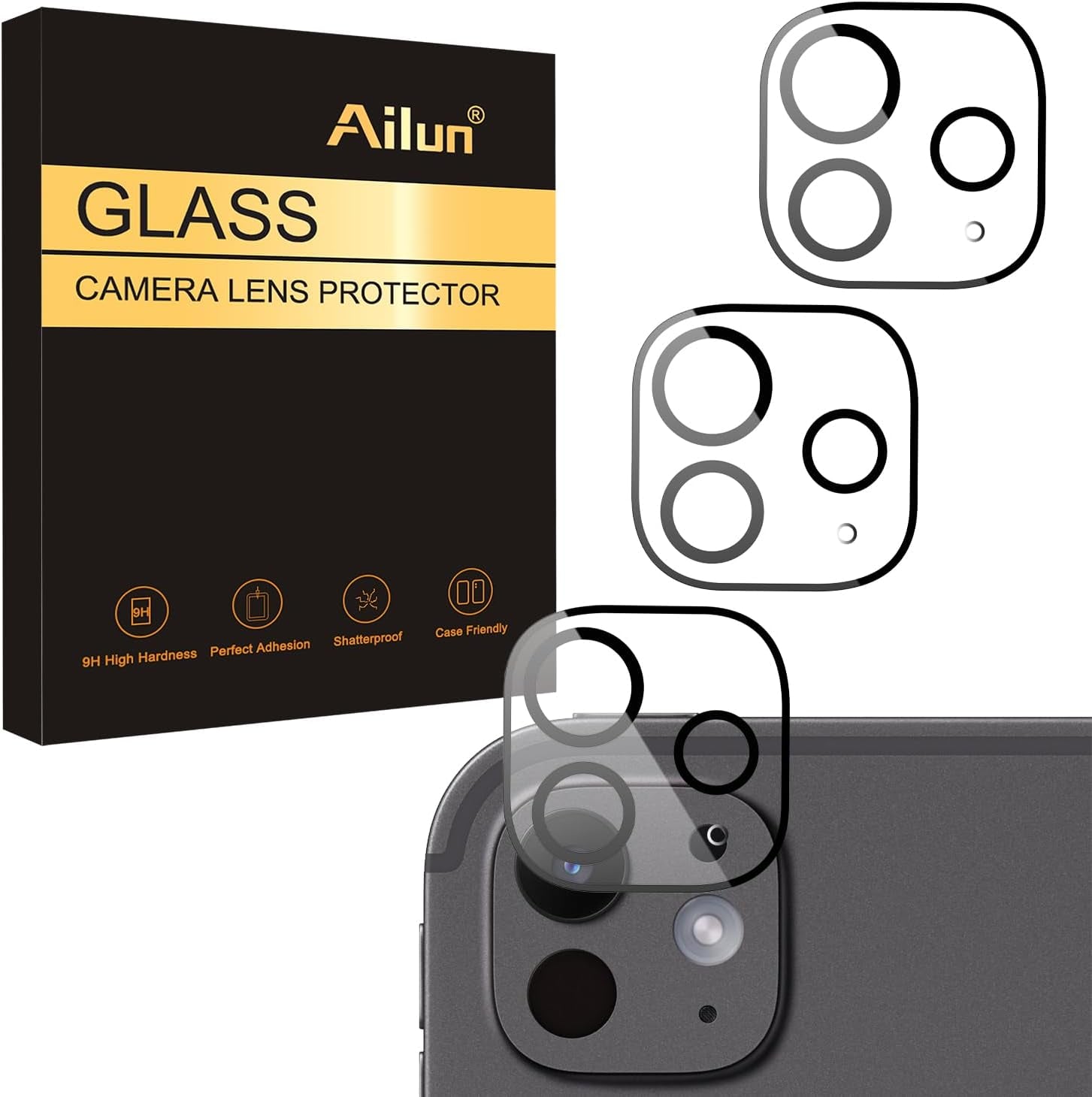 Camera Lens Protector for Ipad Pro 11 Inch 2024 5Th Generation and Ipad Pro 13 Inch 2024 7Th Generation, 9H Hardness,Ultra Hd,Anti-Scratch,Case Friendly [Does Not Affect Night Shots][3 Pack]