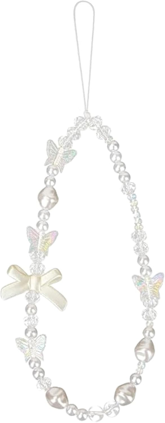 Butterfly Bow Phone Charm Aesthetic Y2K Cell Phone Charms Strap Accessories for Keychain Camera