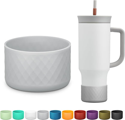 Silicone Boot for Owala 40 Oz Tumbler with Handle, Anti-Slip Protective Sleeve for Stainless Steel Triple Layer Insulated Travel Tumbler Accessories