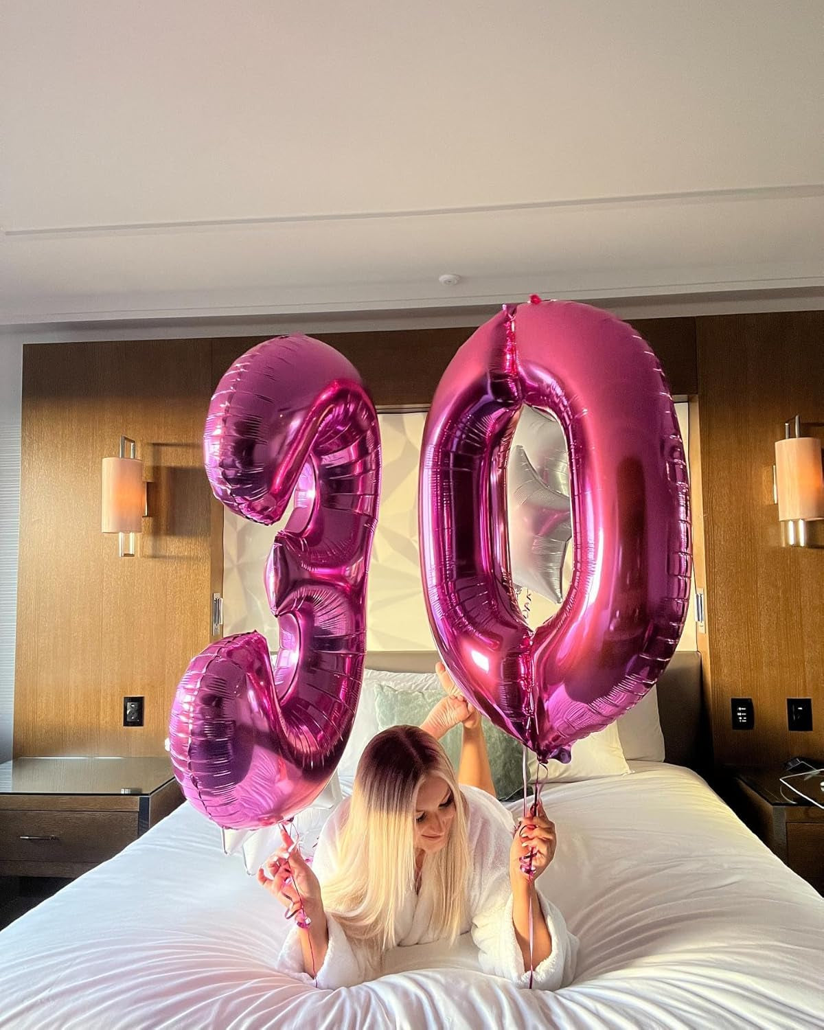 Hot Pink Number 0 Balloon 40 Inch, 0 Balloon Number for 10Th 20Th 30Th 40Th 50Th 60Th Birthday Decorations, Hot Pink Party Supplies