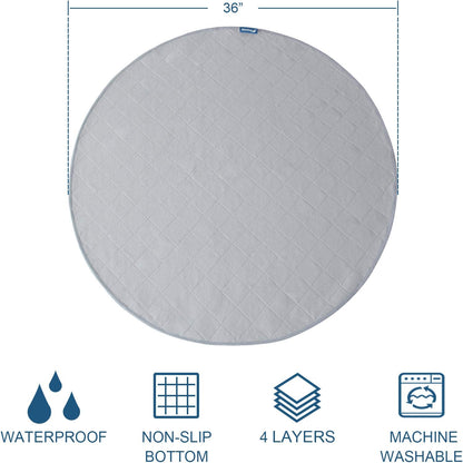 Washable Pee Pads for Dogs 2 Pack, Waterproof Dog Whelping Pads, Reusable Pee Pad Quilted, Fast Absorbing Training Pads for Dogs, Housebreaking Absorption Pads