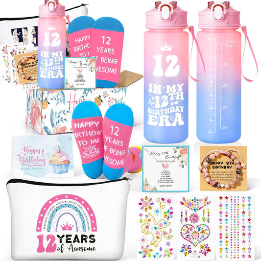 12Th Birthday Gifts for Girls, Birthday Gifts for 12 Year Olds Girls Daughter, Cute Presents for 12 Year Old Girl, Niece, Granddaughter, Sister, Friend, Teens, 12Th Girl Bday Decorations