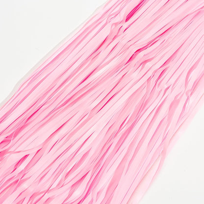 Pastel Pink Party Fringe Backdrop with Happy Bday Banner