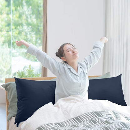 Full Body Pillow for Adults (Navy, 20 X 54 Inch), Long Pillow Insert for Sleeping, Ideal for Side Sleepers