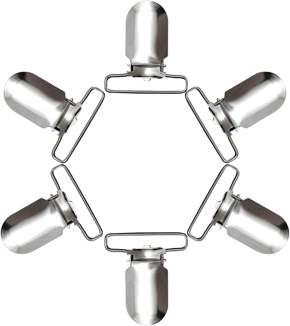 20-Piece Men'S Suspender Clips Sheet Straps Holder Fasteners