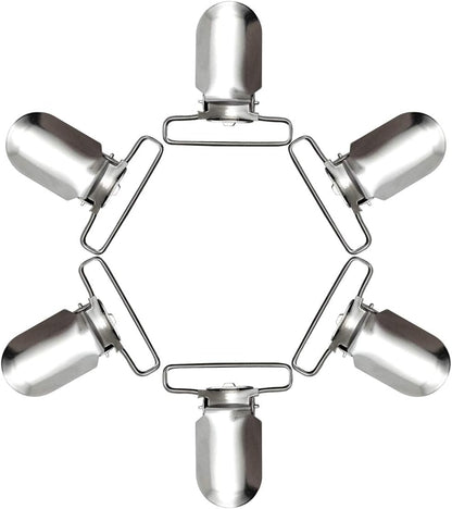 20-Piece Men'S Suspender Clips Sheet Straps Holder Fasteners