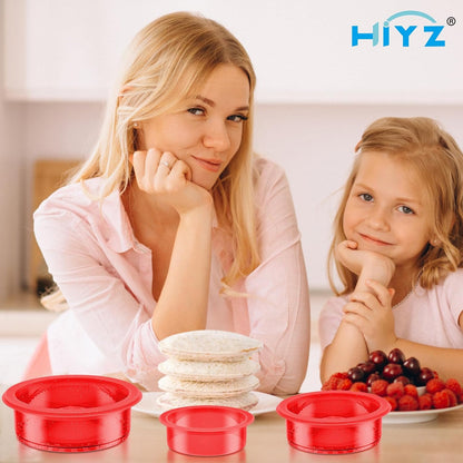 Glitter Sandwich Cutter and Sealer - 5 PCS Decruster Sandwich Maker - Peanut Butter and Jelly Crustless Sandwich Cookie Cutter for Kids Children, Glitter Design