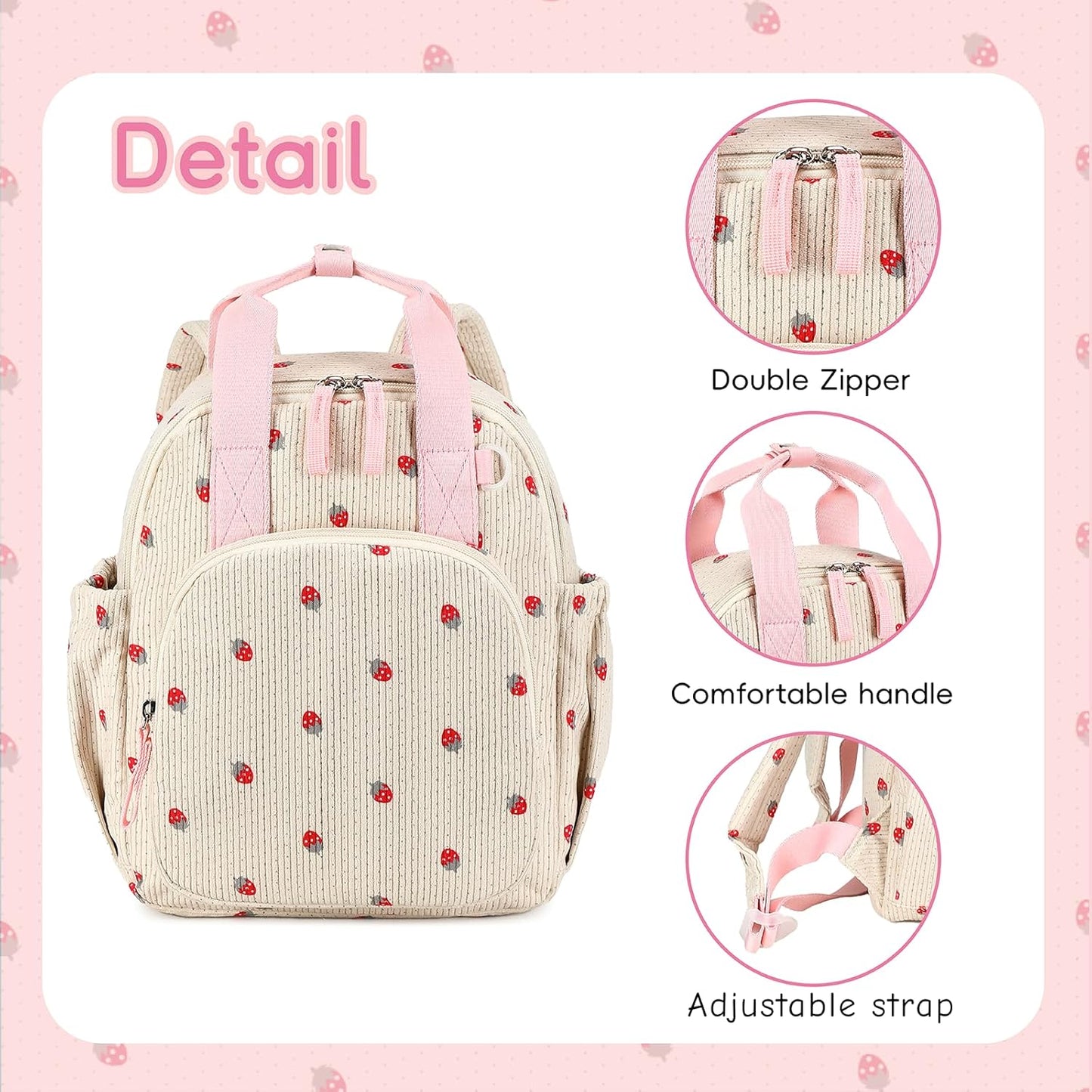 Toddler Backpack for Girls Boys 2-4 Cute 12" Preschool Kindergarten Backpacks Kids Daycare Bags School Travel