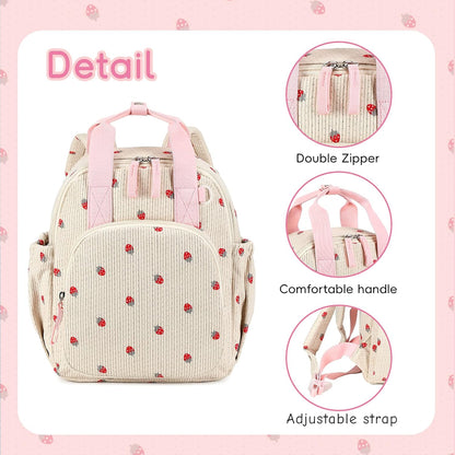 Toddler Backpack for Girls Boys 2-4 Cute 12" Preschool Kindergarten Backpacks Kids Daycare Bags School Travel