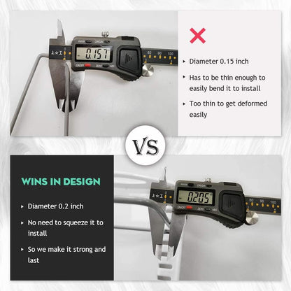 Adjustable Bakeware Organizer Pot Lid Holder Rack for Pots, Cake Molds, Cutting Boards, Mats, Cookware, GS02SS, 7.7'' Deep by 12.6'' to 21.5'' Wide