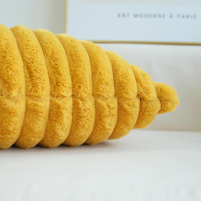 Pack of 2 Faux Fur Plush Decorative Throw Pillow Covers Couch Cushion Case Soft Pillowcases (Mustard Yellow, 20 X 20-Inch)