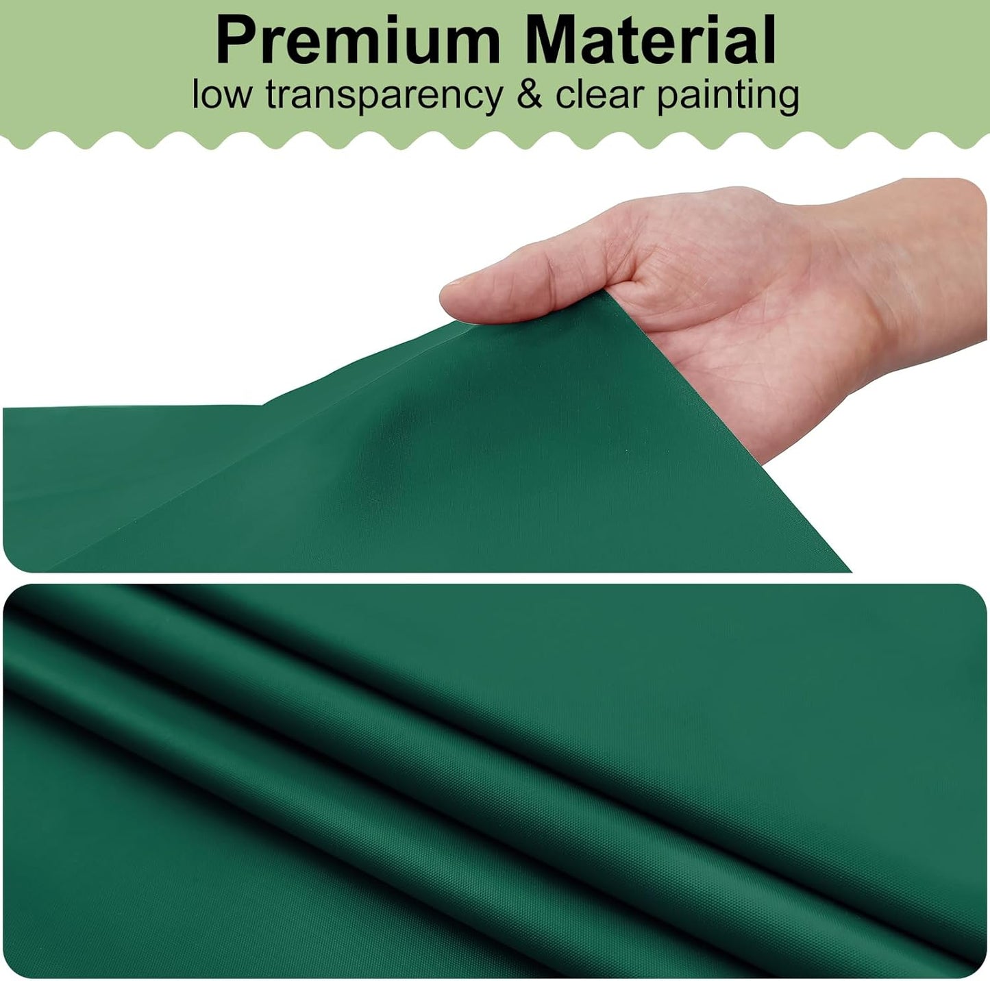 4 Packs Disposable Plastic Table Cloth, 84" round Waterproof Tablecloth, Leakproof & Sturdy Decorative Table Covers for Picnic, Party and Outdoor, Christmas Green