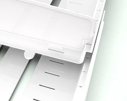 Extendable Food Container Lid Organizer for 12'' Deep Cabinets, Adjustable Length 13.4" - 20.5", GS01-SS