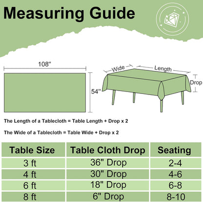 4 Packs Buffalo Disposable Table Cloth, 54 X 108 Inch Waterproof Plastic Tablecloth, Rectangle Black and White Checkered Table Covers for Picnic, Birthday, Party