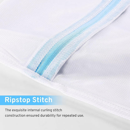 3 Pack 3 Size Mesh Laundry Bags Set for Delicates with Auto-Lock Zipper, Lingerie Bags for Washing Delicates, Laundry Bags Mesh Wash Bags, Delicates Laundry Bag for Jeans,Blouse,Stocking,Bra