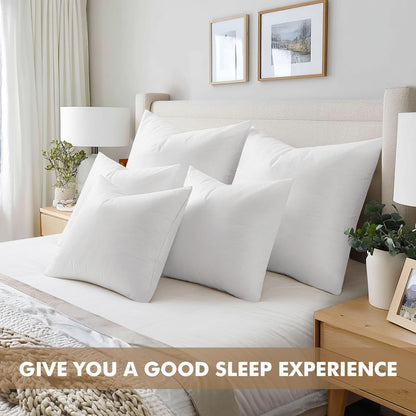 Set of 2 Throw Pillow Inserts 12X20 Inches, 100% Virgin Filling Nonwoven Pillow Inserts for Couch Sofa Living Room