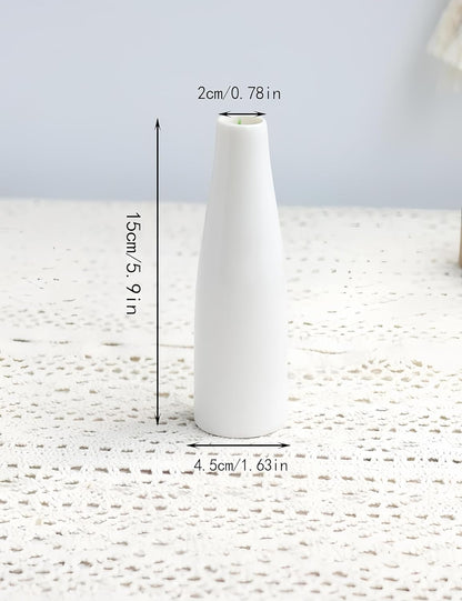 Dried Flowers Bouquet with Vase,Dried Pampas Grass Bouquet, Dried Flowers for Boho Home Decor,Farmhouse Decor, Wedding Party Table Centrepieces. (White)