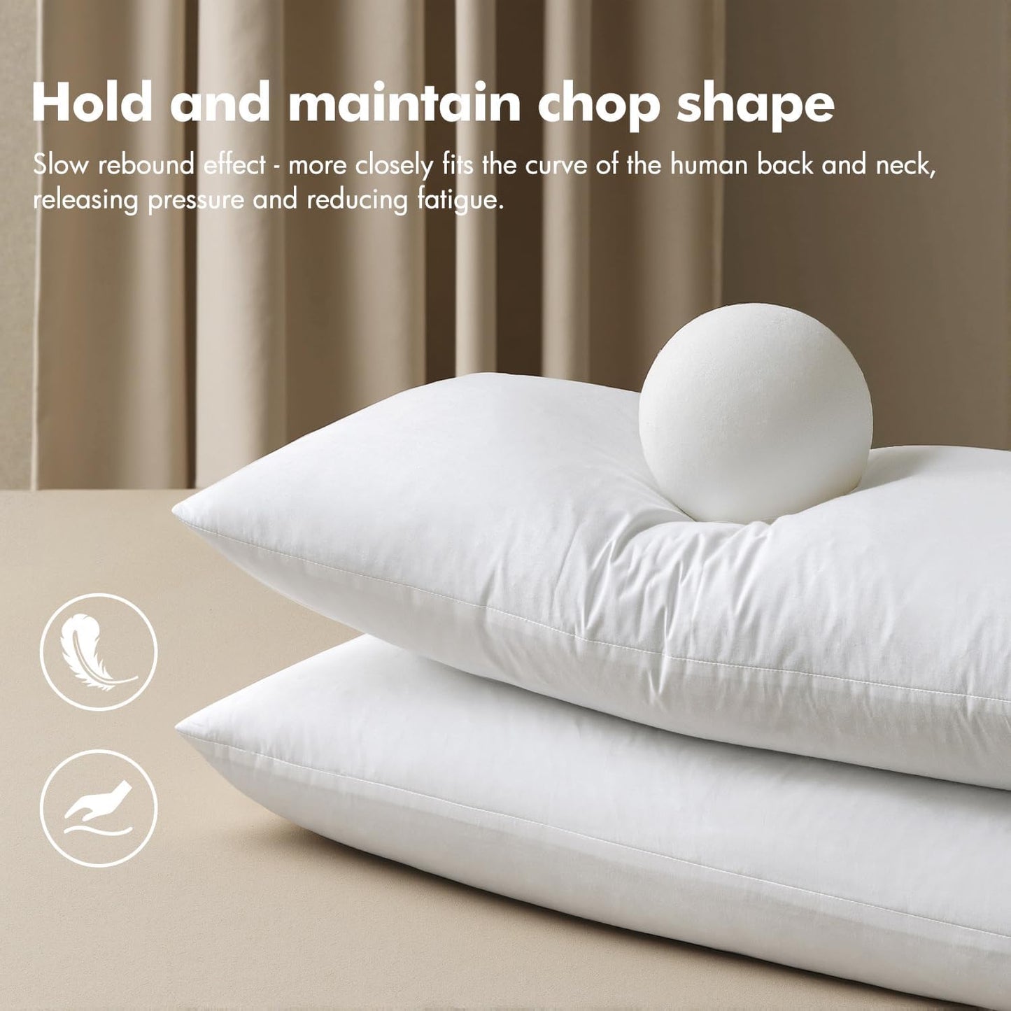 Feather Pillow Insert 14X36, Decorative down Feather Decorative Fluffy Throw Pillow Cotton Fabric for Living Room Sofa Bed