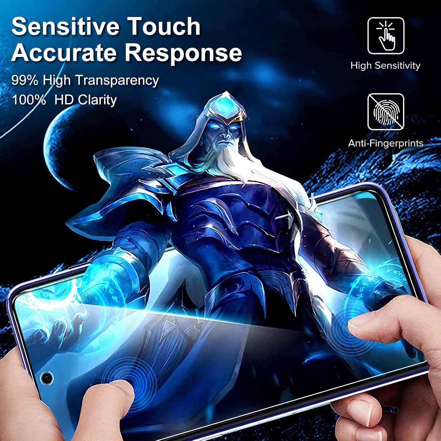 [3+3 Pack Screen Protector for Samsung Galaxy A54 5G 6.4" 2023 with [3 Pack] Camera Lens Protector Tempered Glass with [Alignment Frame] Transparent HD Clear Anti-Scratch, 6.4 Inch