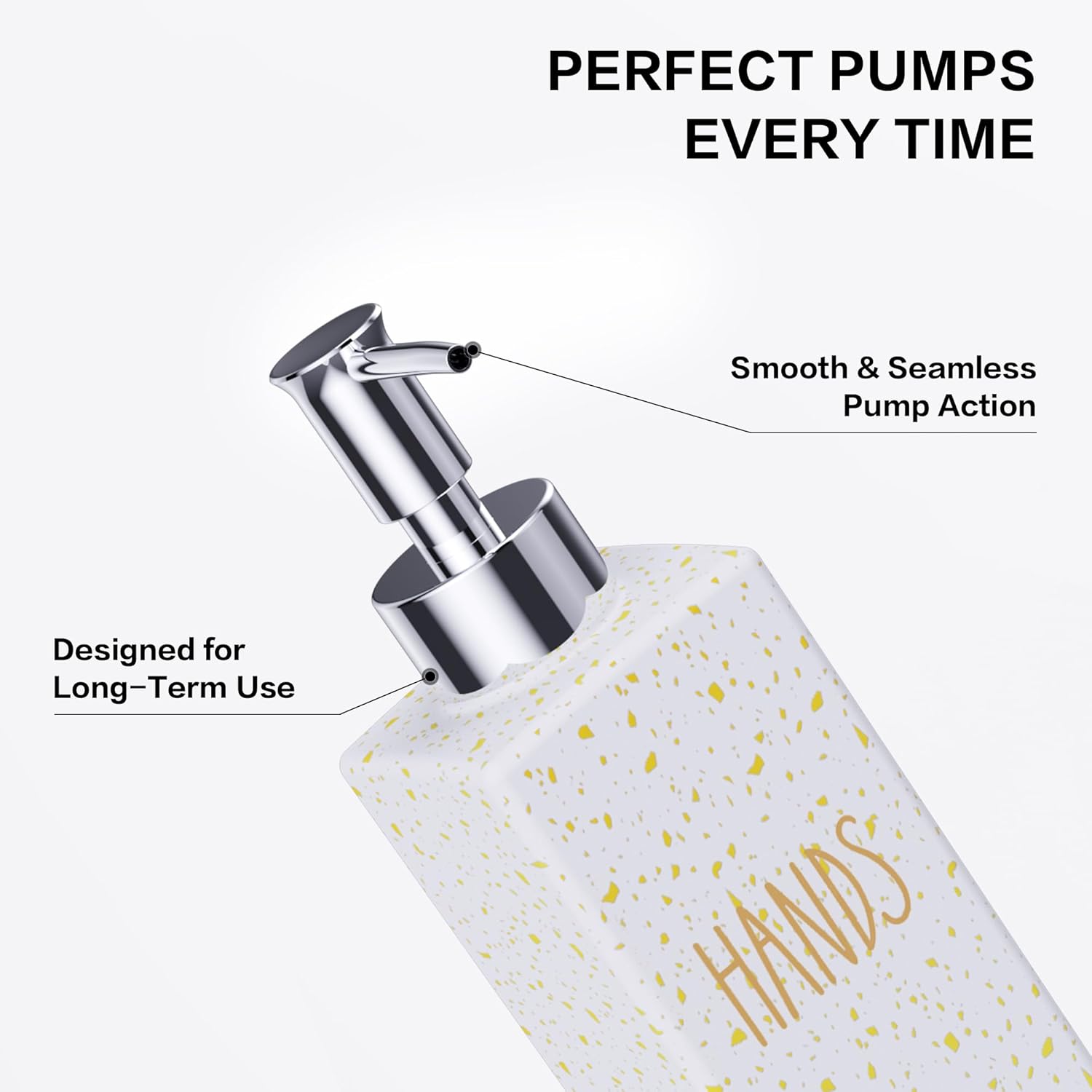 Dish Soap Dispenser, 12 Fl Oz Dual Kitchen Soap Dispensers with Sponge Holder, Pump Glass Bottle Kitchen Soap Dispenser Set, Modern Hand and Dish Soap Bottle Set Removable