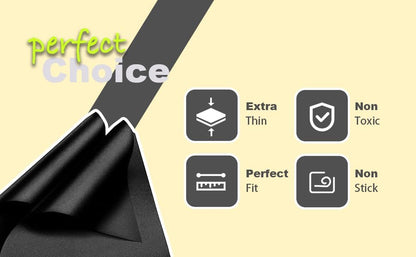 4 Pack for CHEFMAN 12Qt Air Fryer Liners, Heat Resistant Baking Mat for Air Fryer Accessories