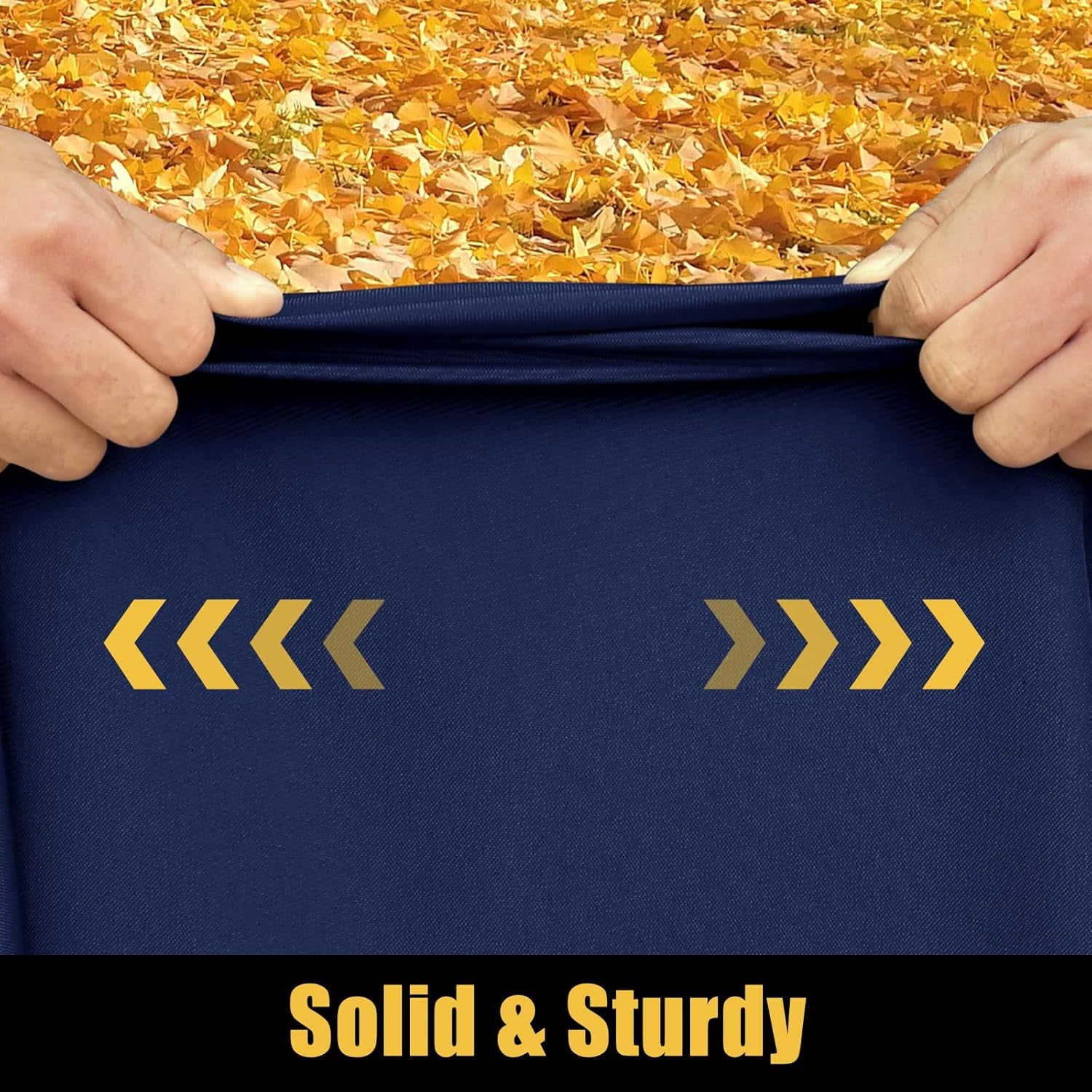 2 Pack Rectangle Picnic Table Cloth, Waterproof Elastic Fitted Tablecloths, Washable Polyester Rectangular Patio Table Cover for Camping, Indoor and Outdoor (Navy, 30"X48")