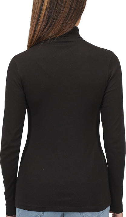 3 Pack Women’S Turtleneck Long Sleeve Tops Slim Fit Thermal Base Layer Shirts