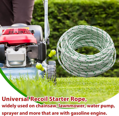 Replacement Recoil Starter Rope Pull Cord for Craftsman Husqvarna STHIL Sears Poulan Chainsaw Lawn Mower Trimmer Edger Brush Cutter Engine Parts