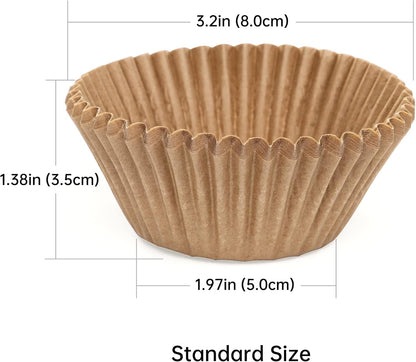 Non-Stick 200Pcs Standard Cupcake Liners and  Non-Stick 400Pcs Mini Cupcake Liners