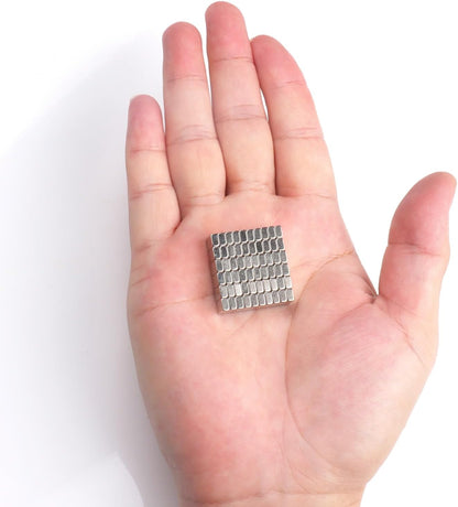 60Pack Rectangular Magnets - Bar, Square, Mini, Tiny & Small Magnets for Crafts & Collar Stays