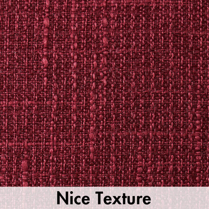 Burlap Linen Throw Pillow Covers 18X18 Inch Set of 2 Burgundy Red Decorative Pillows Modern Farmhouse Pillowcases Soft Accent Cushion Covers for Outdoor Couch Sofa Bedroom Livingroom Home Decor