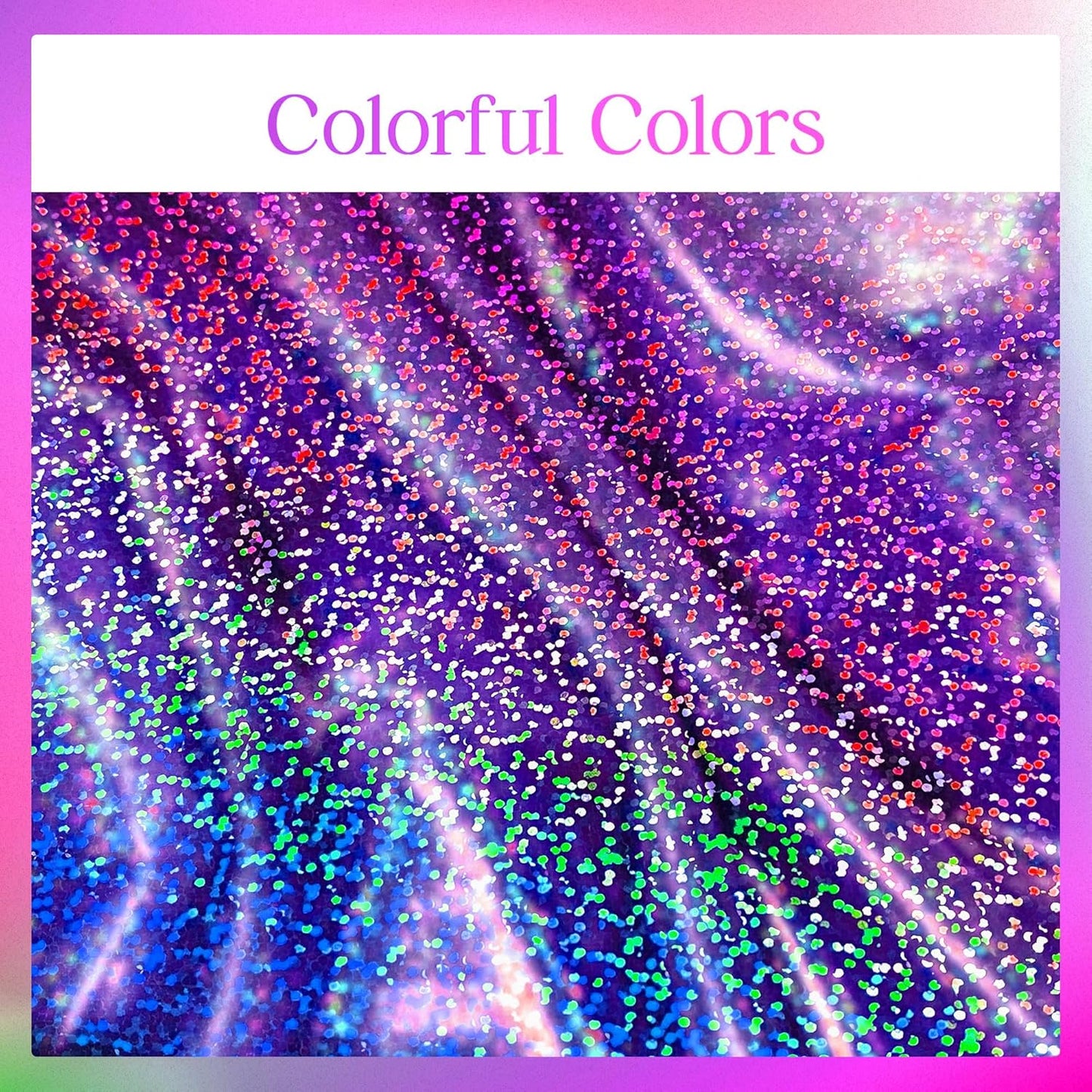 Holographic Tablecloth in Pink, Purple, Blue, and Fuchsia Red - 40" x 108" - Iridescent Plastic Table Decor for Valentine's Day, Birthday Parties, Halloween, and Bachelorette Celebrations