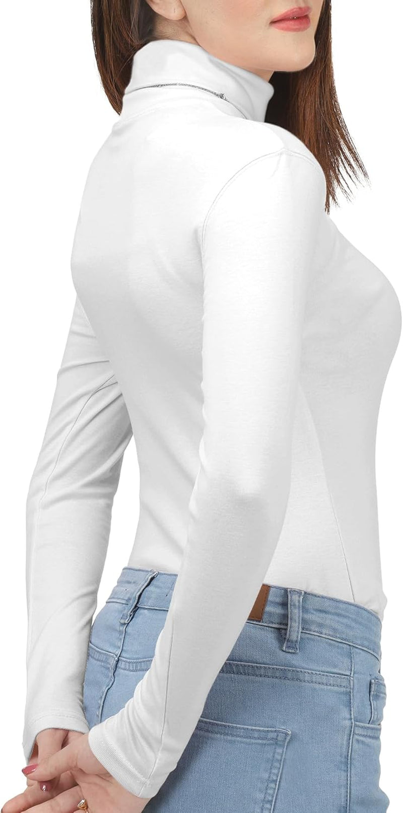 3 Pack Women’S Turtleneck Long Sleeve Tops Slim Fit Thermal Base Layer Shirts