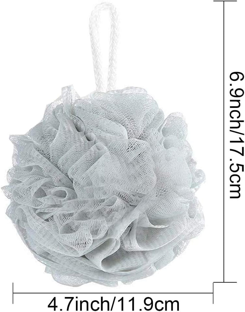 10 Pack of Bath Loofah Shower,Small Size Sponge Pouf Body Scrubber Exfoliator Scrubber Ball,Mesh Bath and Shower Sponge for Kids Women Men Body Wash Bathroom