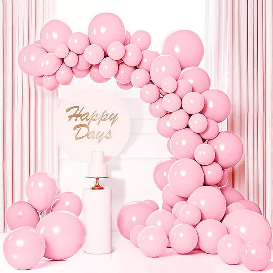 Pastel Pink Balloons 145 Pcs Light Pink Brthday Decorations Different Sizes of 18 12 10 5 Inch Baby Pink Balloons for Gender Reveal Balloons Garland Balloon Arch as Birthday Party Decorations