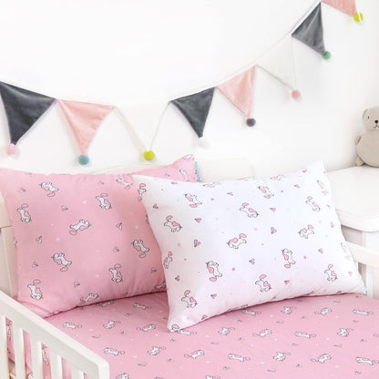 Toddler Pillow for Sleeping 2 Pack Ultra Soft & Breathable 14" X 19" Nap Pillows for Crib, Machine Washable Soft Travel Pillow, Toddler Bed Pillows