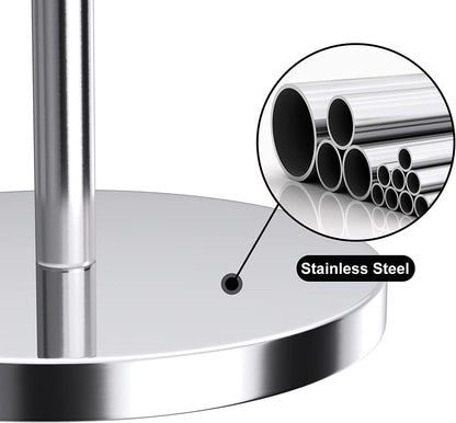 Toilet Paper Holder Stand(With Reserve Function), Free-Standing Spare Rolls Storage Holder, Stainless Steel