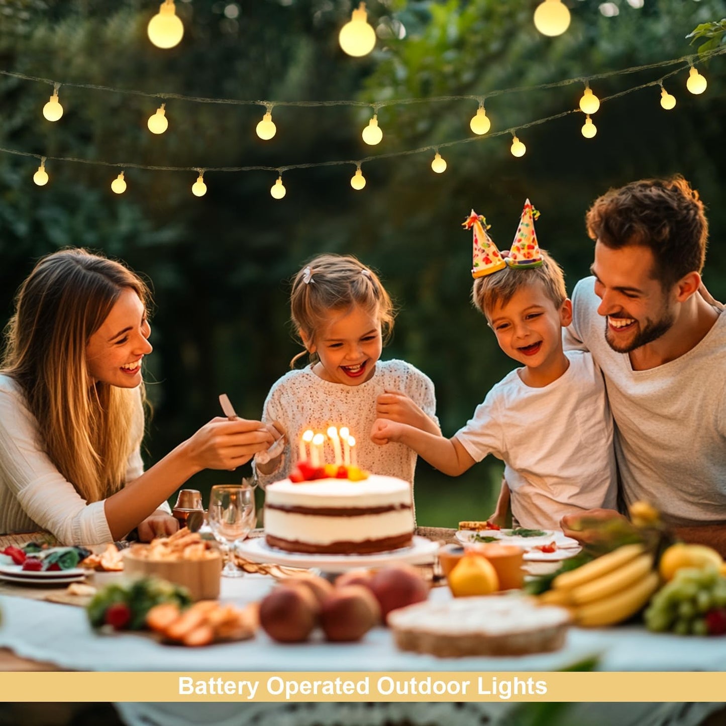 Globe Indoor String Lights Battery Operated, 100 LED Battery Powered String Lights Outdoor Waterproof, 33Ft Classroom Lights with Remote Timer for Bedroom Camping Decor, Warm White