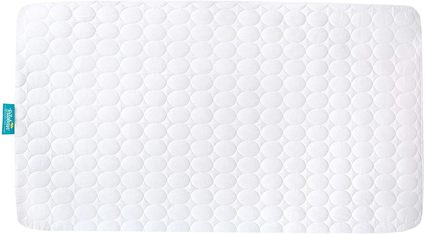Crib Mattress Protector Pad Waterproof, Toddler Waterproof Crib Mattress Cover, Machine Washable & Dryer Fit Baby Toddler Bed Mattress Protector (Standard Size 52” X 28”)