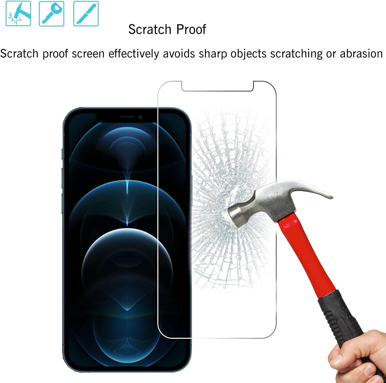 Glass Screen Protector Compatible for Iphone 12 Pro Max 2020 6.7 Inch 3 Pack Case Friendly Tempered Glass Privacy Screen Protector Compatible for Iphone 12 Pro Max 2020 6.7 Inch 2 Pack