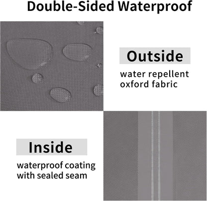 Waterproof Patio Lounge Chair Cover UV Resistant Outdoor Chaise Lounge Covers with Tape Sealed Seam(1 Pack-78Wx35.5Dx33H Inch, Grey)
