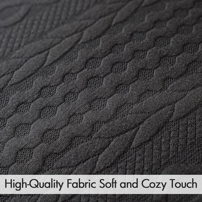 Fall Decorative Throw Pillow Covers Set of 2 Super Soft Modern Stretchy Embossed Patterned Cushion Covers for Halloween Farmhouse Couch Sofa Livingroom Bed,Black 18X18 Inch