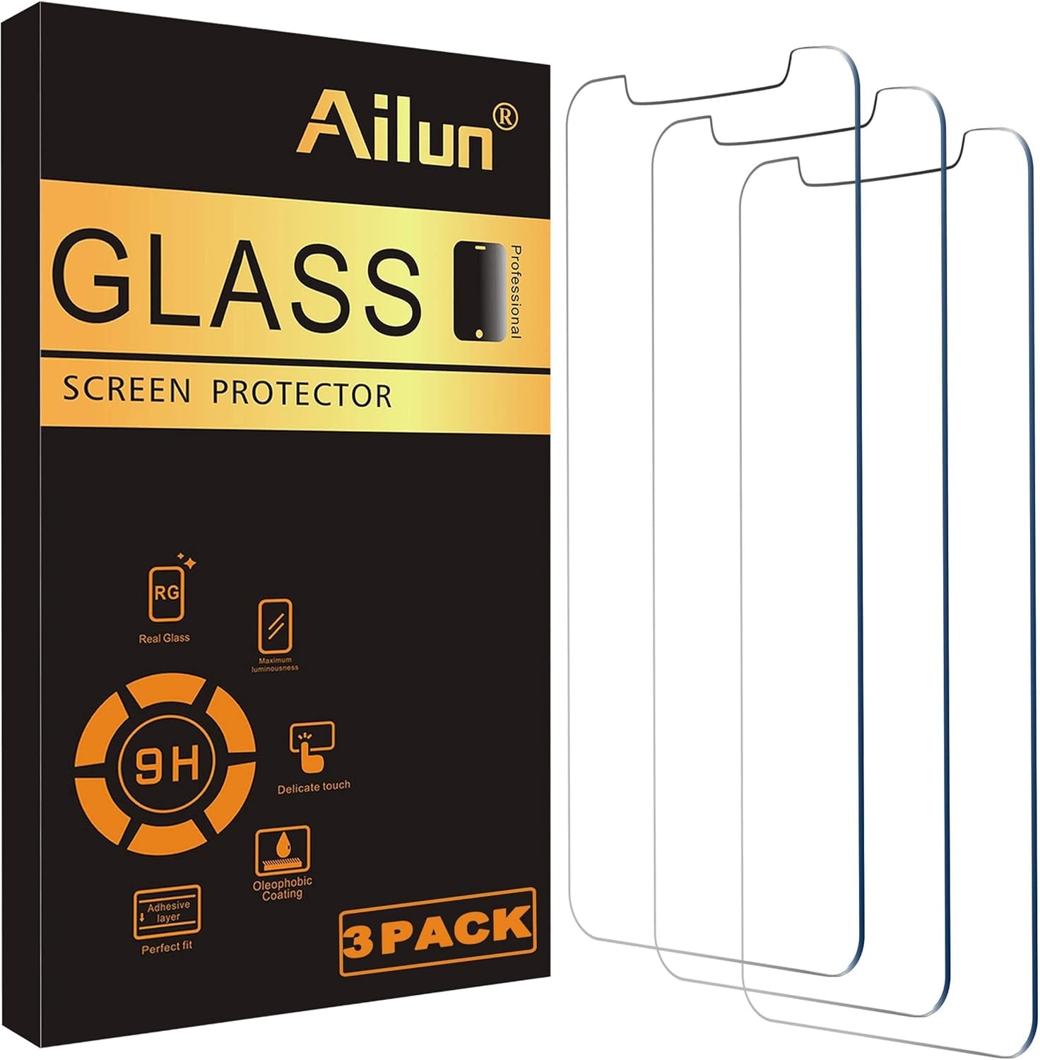 Glass Screen Protector Compatible for Iphone 12/12 Pro 2020 6.1 Inch 3 Pack,And 2Pack Privacy Screen Protector Compatible for Iphone 12 Pro[6.1 Inch] + 2 Pack Camera Lens Protector