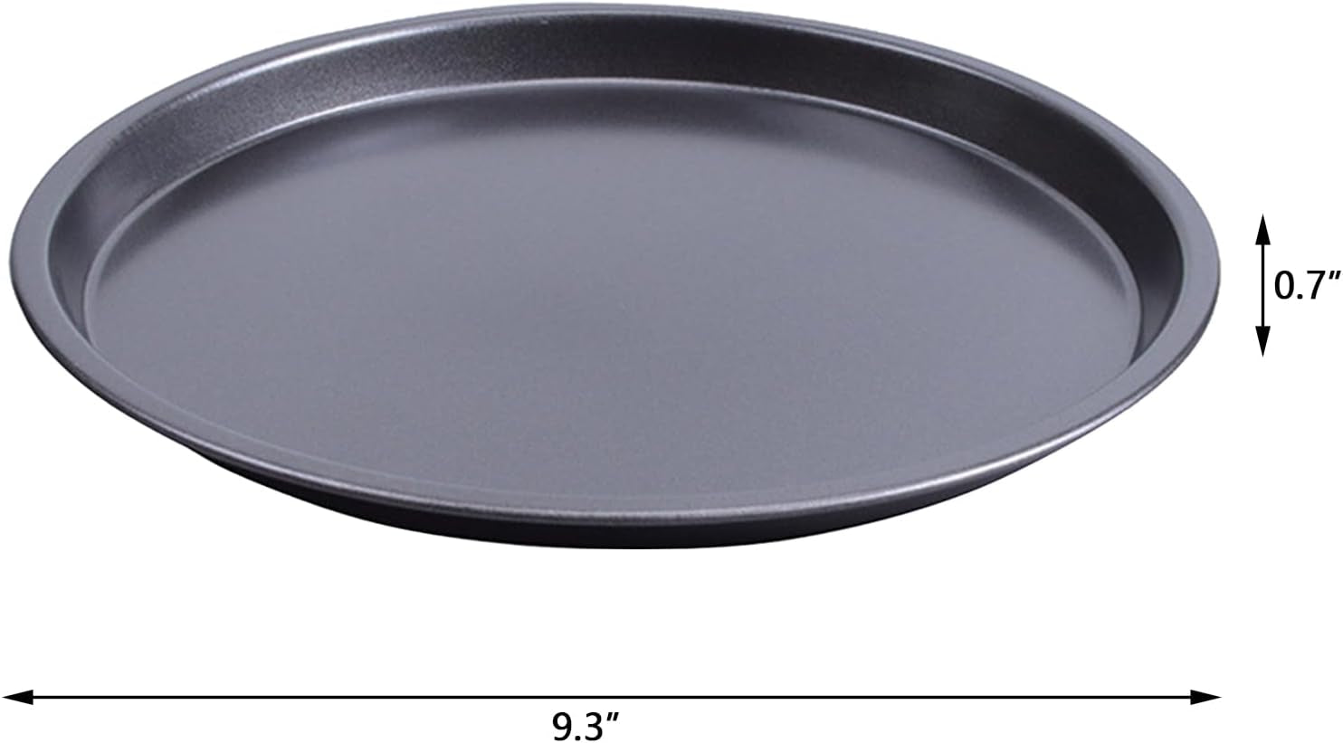 9Inch Black Non-Stick Dish Pizza Pan-Baking Pan Pizza Baking Tray- Heavy-Duty Pizza Dish Non-Stick Baking Sheet for Oven (3)