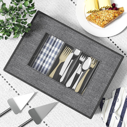 China Storage Containers - 6 Piece Set Hard Shell Box for Moving Dishes, Plate, Dinnerware, Mugs, Silverware, Saucers Quilted Organizer Dividers for Packing Fine, Grey