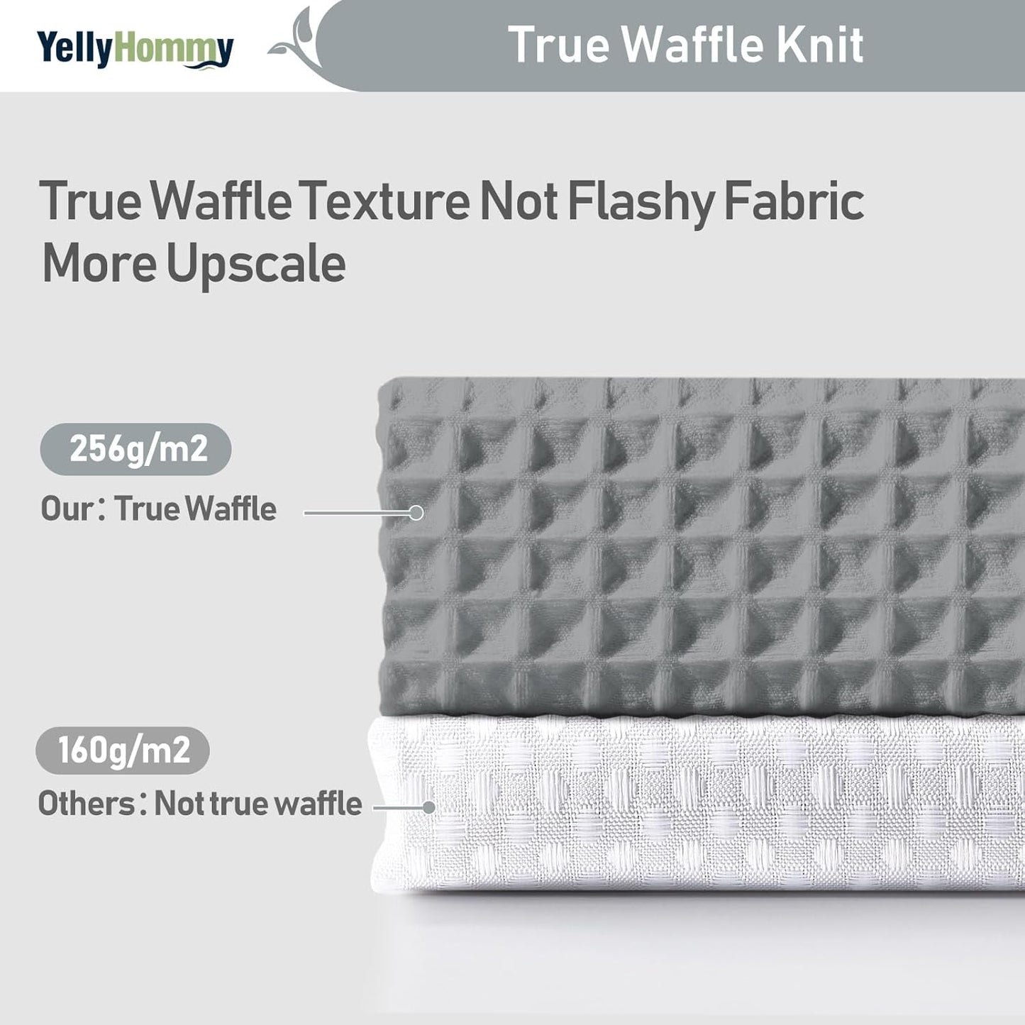 Shower Curtain and Liner Set,Grey Waffle Hotel Shower Curtain with Snap in Liner and Hooks,Double Shower Curtains Washable for Bathroom 72" Wx78 L