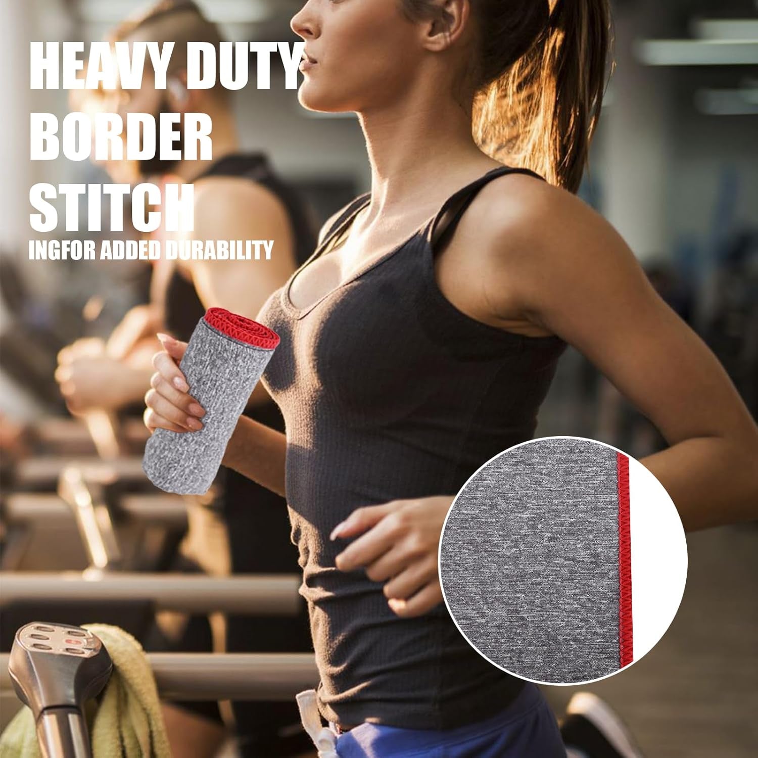 Microfiber Quick Dry Gym Towel, Silver ION Odor-Free Absorbent Fiber, Fast Drying, Men & Women Workout Gear for Body Sweat, Working Out, Towels, 5 Pack,16 * 26.8Inch